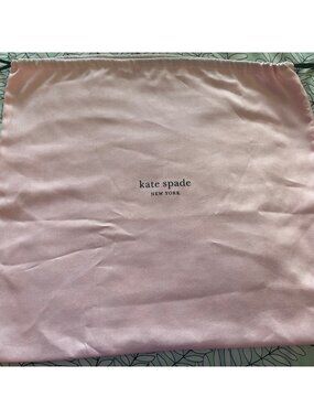 Kate Spade Pink Dust Bag With Drawstring Closure For Storage Travel Or Organizat